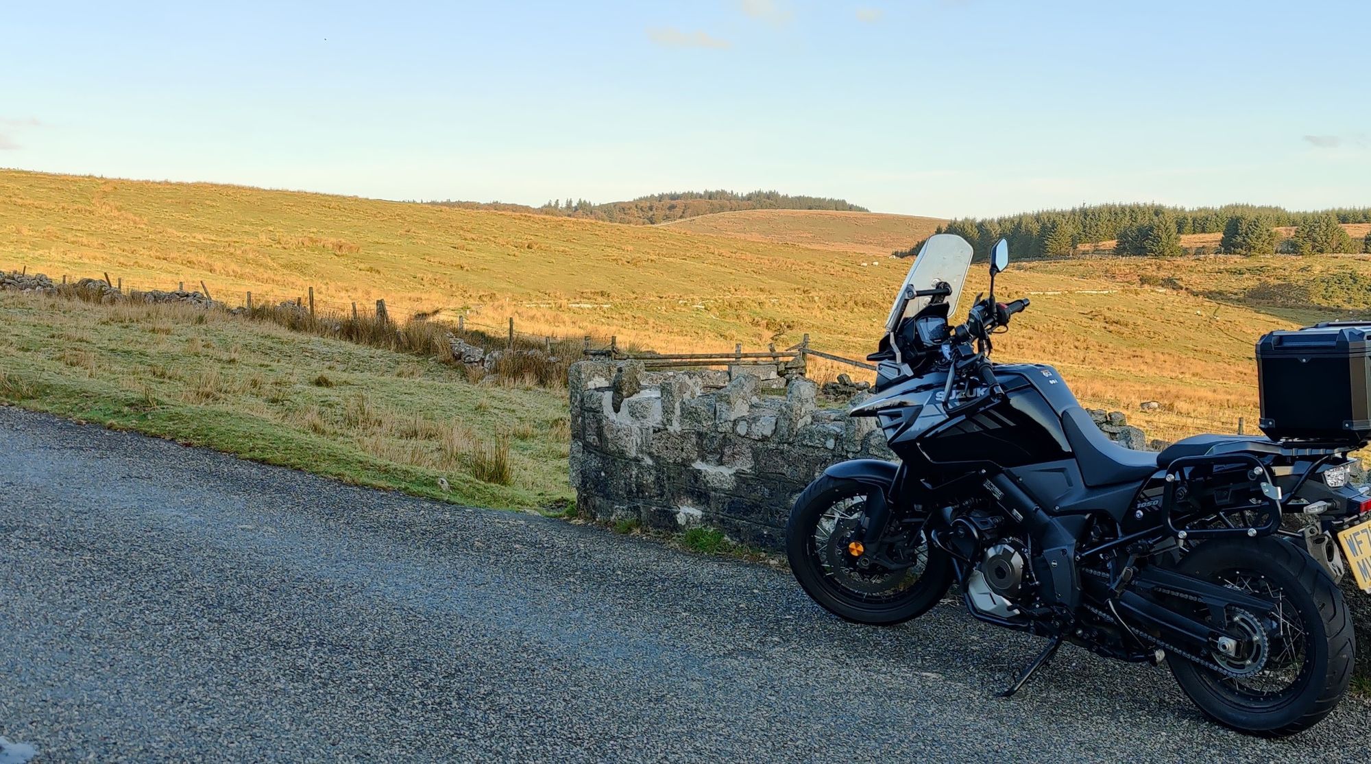 V-Strom on Dartmoor